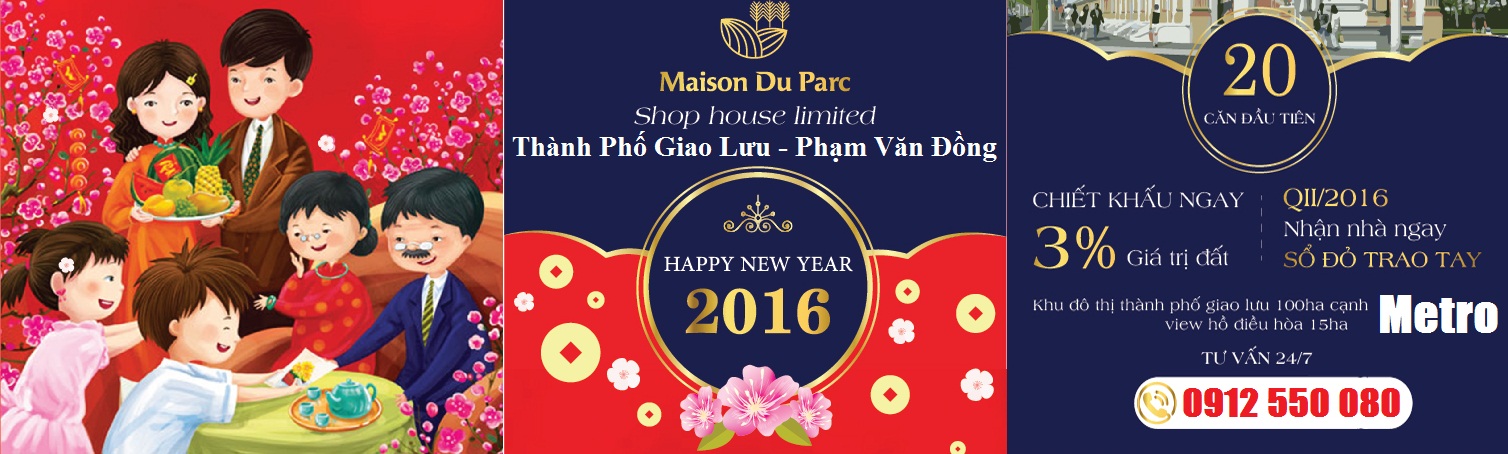 MaiSon Du Parc – Thành Phố Giao Lưu (Liền kề - Shophouse)